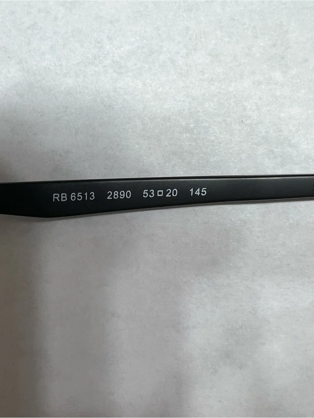 Ray-Ban 6513 Liteforce Semi-Rimless Glasses in Black and Gold - Picture 5 of 5